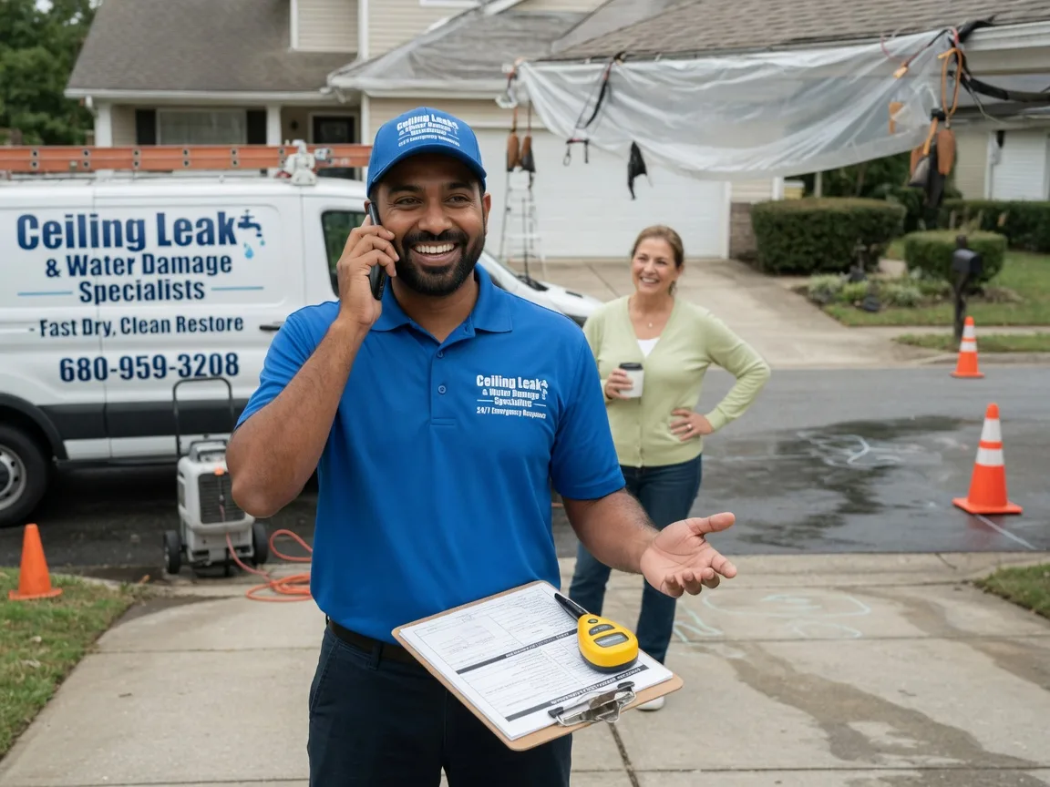 Ceiling Leak Cleanup Sutersville, PA FAQs